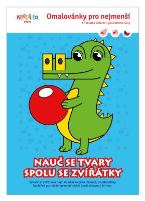 Nauč se tvary spolu se zvířátky – omalovánky pro nejmenší A5