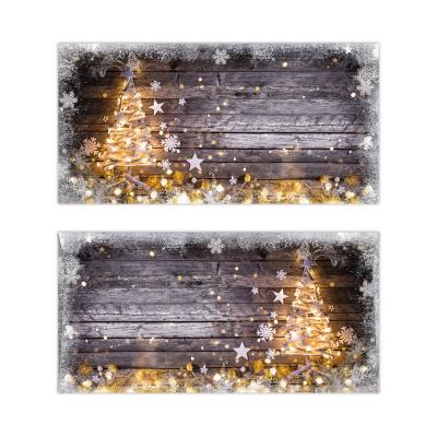 Obálka vánoční - dřevěný motiv