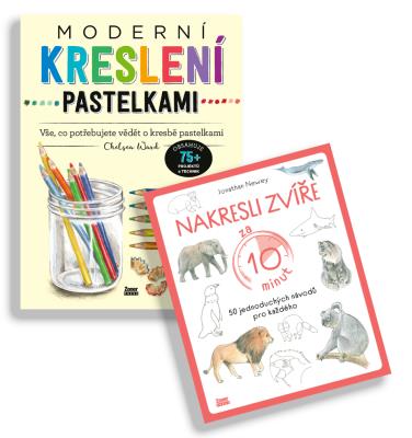 Moderní kreslení pastelkami + Nakresli zvíře za 10 minut