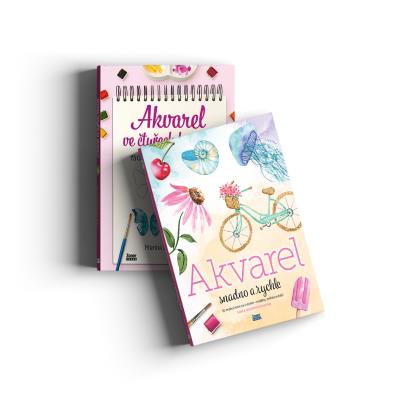 Akvarel snadno a rychle + Akvarel ve čtyřech krocích